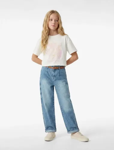Resim Koton Kız Çocuk T-shirt 6SKG10466AK