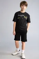 Resim Defacto Erkek Çocuk T-shirt H2695A8/BK81