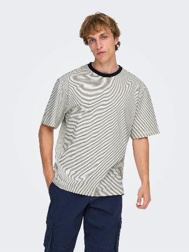 Resim 22036384 Only Sons Onsfred Lıfe Rlx Ss Strıpe Tee Noos Erkek T-shirt
