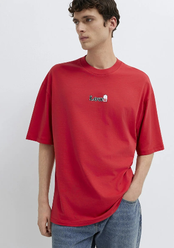 Resim Mavi Erkek T-shirt M0613376-70428