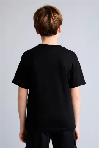 Resim Defacto Erkek Çocuk T-shirt H6386A8/BK81