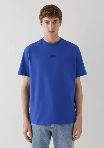 Resim Mavi Erkek T-shirt M0613349-70896