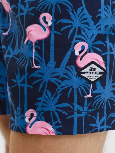 Resim Jack & Jones Jpstmauı Vıbes Novelty Aop Swım Short Sn Erkek Deniz Şortu 12291426