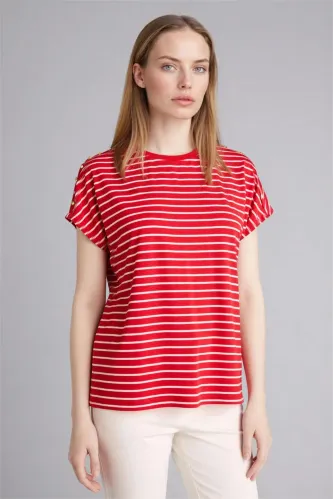 Resim Defacto Kadın T-shirt G3284AX/RD256