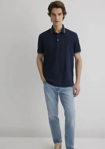 Resim Mavi Erkek T-shirt M0611938-82318