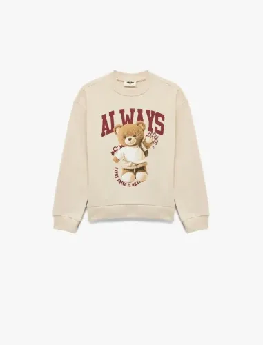 Resim Koton Kız Çocuk Sweat 7WKG10036AK