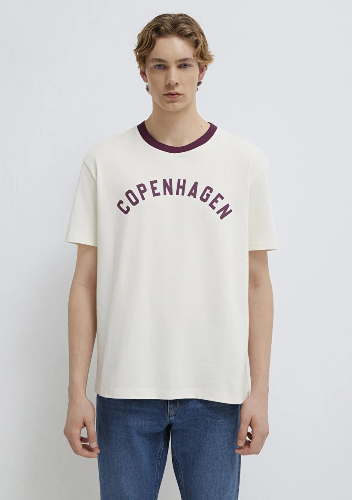 Resim Mavi Erkek T-shirt M0613172-70056