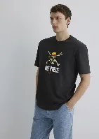 Resim Mavi Erkek T-shirt M0612662-70092