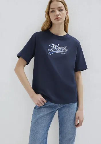 Resim Mavi Kadın T-shirt M1613565-82318