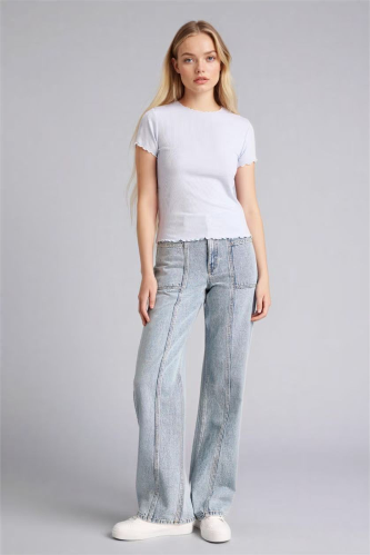 Resim Defacto Kadın T-shirt K7064AZ/BE216