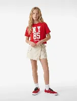 Resim Koton Kız Çocuk T-shirt 6SKG10108AK