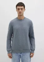 Resim Mavi Bisiklet Yaka Erkek Sweat M0S10457-80889