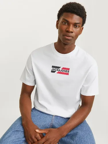 Resim Jack & Jones Jjcorp Graphıc Tee  Ss O-Neck Ln Erkek T-Shirt 12268415