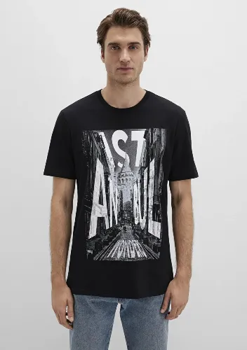 Resim Mavi Galata İstanbul Erkek T-Shirt M067053-900