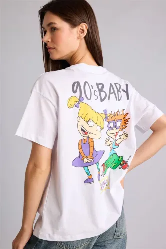 Resim Defacto Kadın T-shirt G5045AX/WT32