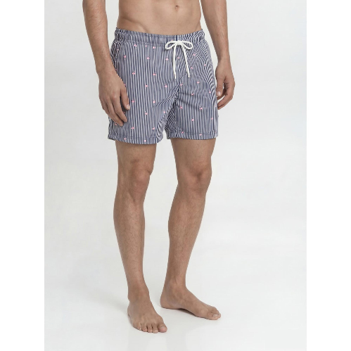 Resim Jack & Jones Jpstmauı Breeze Mını Strıpe Swım Srt Sn Erkek Deniz Şortu 12291425