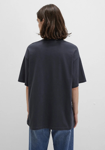 Resim Mavi Baskılı Kadın T-shirt M1600843-82185