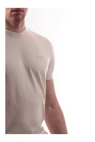 Resim Guess  Erkek  Triko T-shirt M6GR03Z0556-G1H6 Lewıs Cn Ss Cotton Sılk Swtr