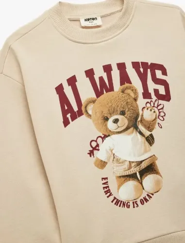 Resim Koton Kız Çocuk Sweat 7WKG10036AK