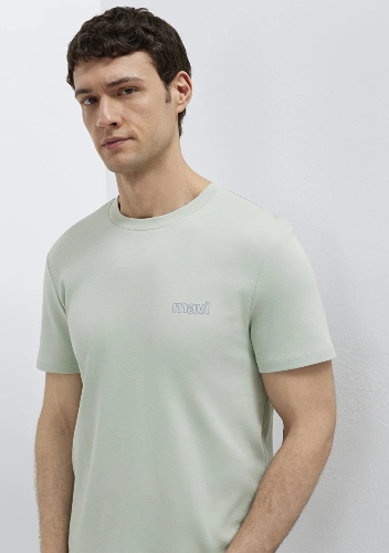 Resim Mavi Erkek T-shirt M0610360-71464