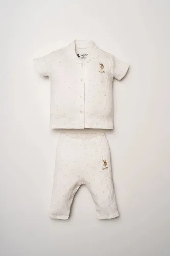 Resim U.S. Polo Assn Bebek Kız Bebek Pijama Takım USB2952