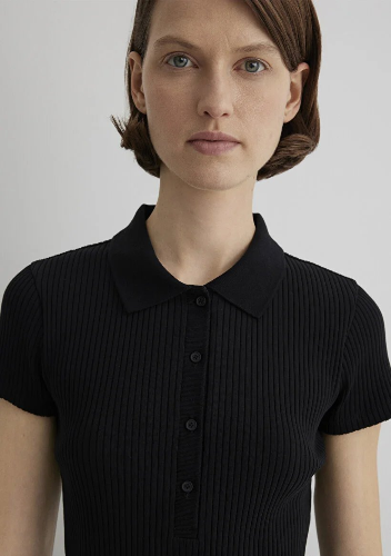 Resim Mavi Kadın Polo Yaka T-shirt M1613120-900