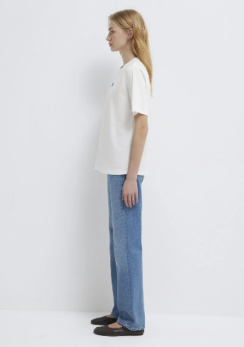 Resim Mavi Baskılı Kadın T-shirt M1614093-70057