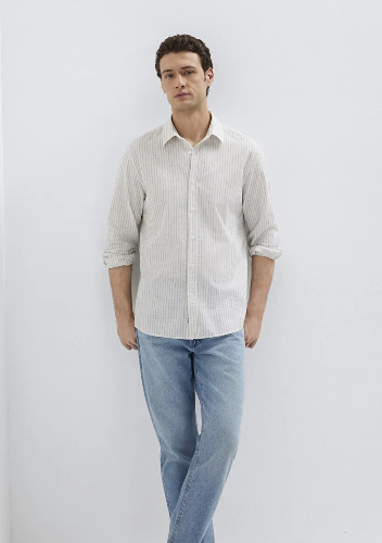 Resim Mavi Erkek Uzun Kol Gömlek M0212004-91559