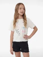 Resim Koton Kız Çocuk T-shirt 6SKG10551AK