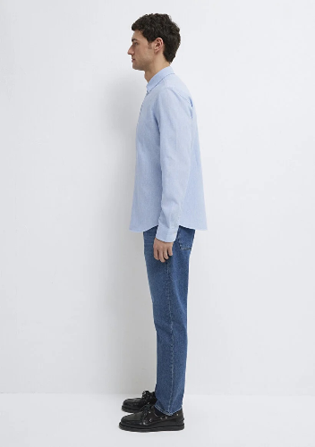 Resim Mavi Erkek Uzun Kol Gömlek M0211656-88654