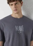 Resim Mavi Erkek T-shirt M0613570-85540