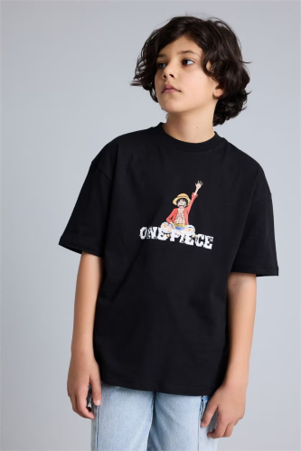 Resim Defacto Erkek Çocuk T-shirt G8912A8/BK81