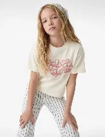 Resim Koton Kız Çocuk T-shirt 6SKG10394AK