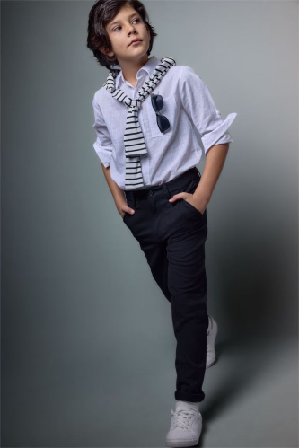 Resim Defacto Erkek Çocuk Kanvas Pantolon G3836A8/BK27