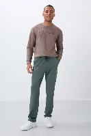 Resim T06Er-84682 Düz Paça Erkek Eşofman Alt