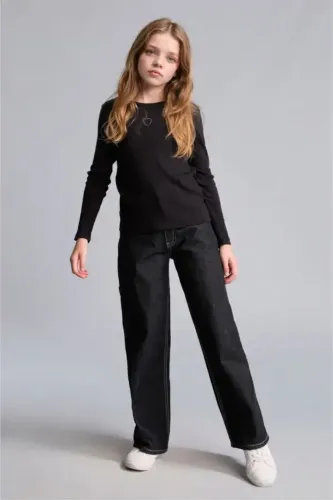 Resim Defacto Uzun Kol Kız Çocuk Sweat I2626A8/BK27