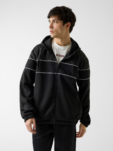 Resim Guess Athleisure  Erkek  Sweat Z6RQ13KD472-FJAX Anokı 4G Zıp Hoodıe Sweatshırt