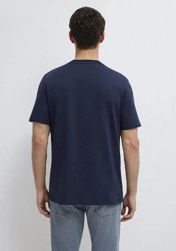 Resim Mavi Erkek T-shirt M0613135-86623