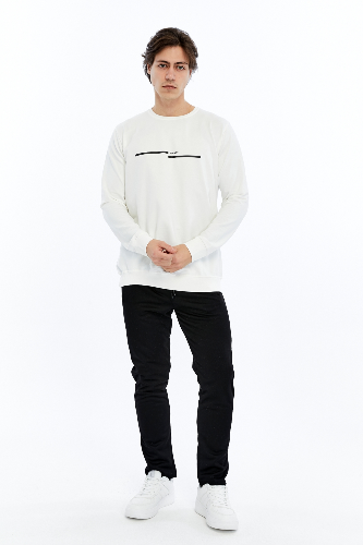 Resim Paul&More Erkek Sweat What Baskı 0 Yaka 2 İp