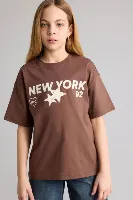 Resim Defacto Kız Çocuk T-shirt G1783A8/BN167