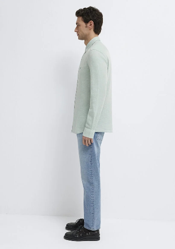 Resim Mavi Erkek Uzun Kol Gömlek M0211899-71909