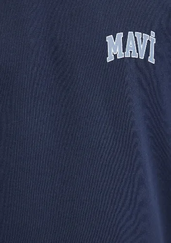 Resim Mavi Erkek T-shirt M0611714-70497