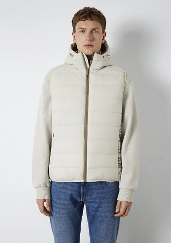 Resim Mavi Kapüşonlu Erkek Yelek M0110554-70144