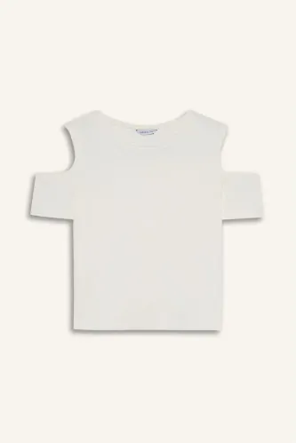 Resim Defacto Kız Çocuk T-shirt H7241A8/ER105