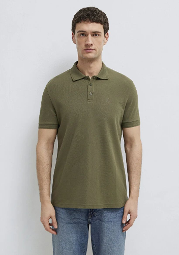 Resim Mavi Polo Yaka Erkek T-shirt M064946-71543