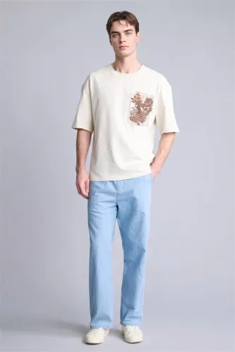 Resim Defacto Erkek T-shirt H4709AX/BG734