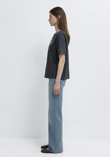 Resim Mavi Kadın T-shirt M1613876-83620