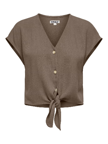 Resim Only Onlsıesta Ss Knot Lın Bl Shırt Pnt Noos Kadın Gömlek 15322270