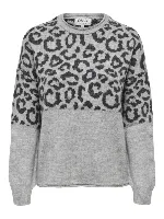 Resim Only Onljade Anımal Ls O-Neck Knt Noos Kadın Kazak 15294969