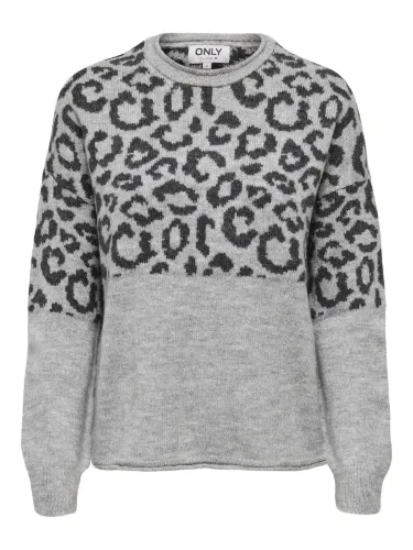Resim Only Onljade Anımal Ls O-Neck Knt Noos Kadın Kazak 15294969